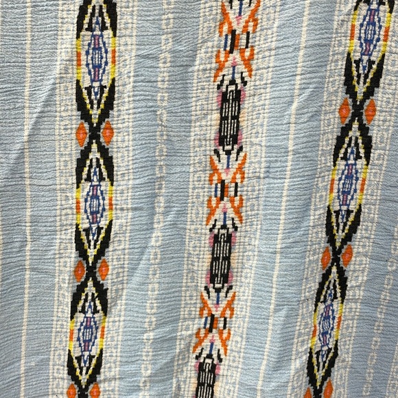 Roffe Accessories Aztec print crochet tassel arm and bottom trim L/XL ca… - Picture 6 of 6